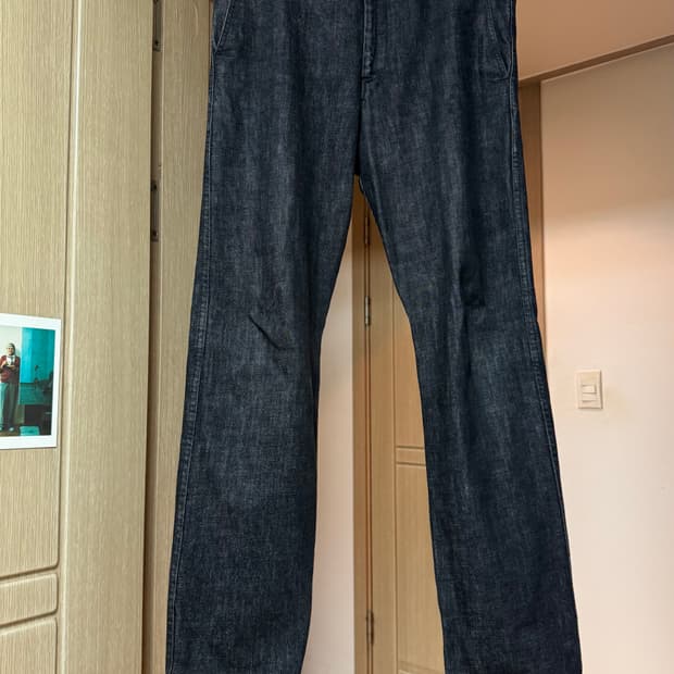 꼼데 셔츠 라인/블랙 데님 트라우져 