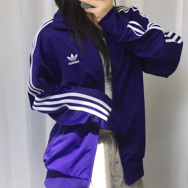 Adidas 아디다스 퍼플 신형 파이어버드 트랙탑 