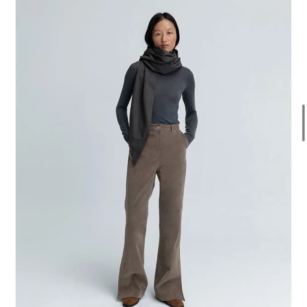 LFM 코듀로이 플레어 버튼 팬츠