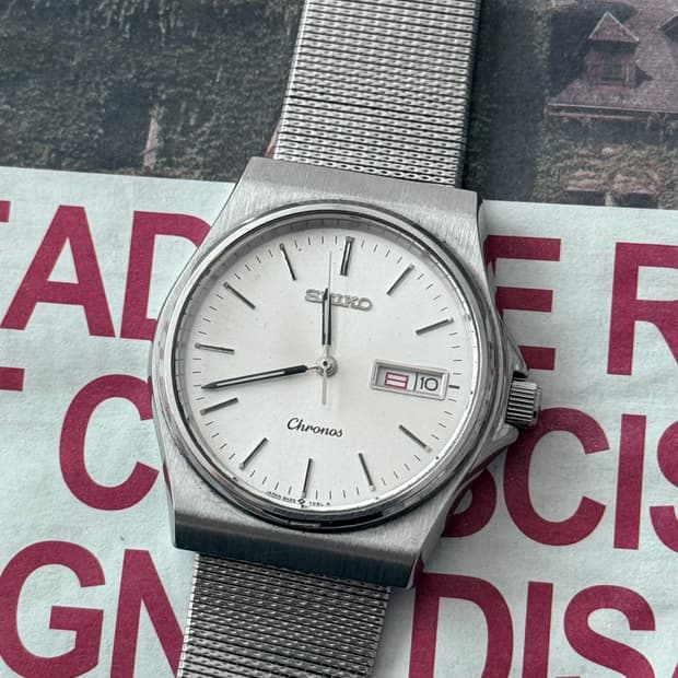 Seiko 세이코 Chronos Quartz Day-Date