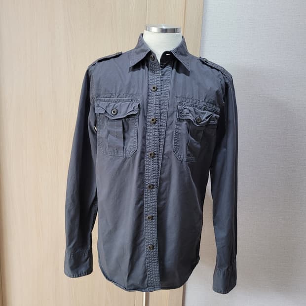 후아유 WHO.A.U 남자 야상형 셔츠 L 그레이