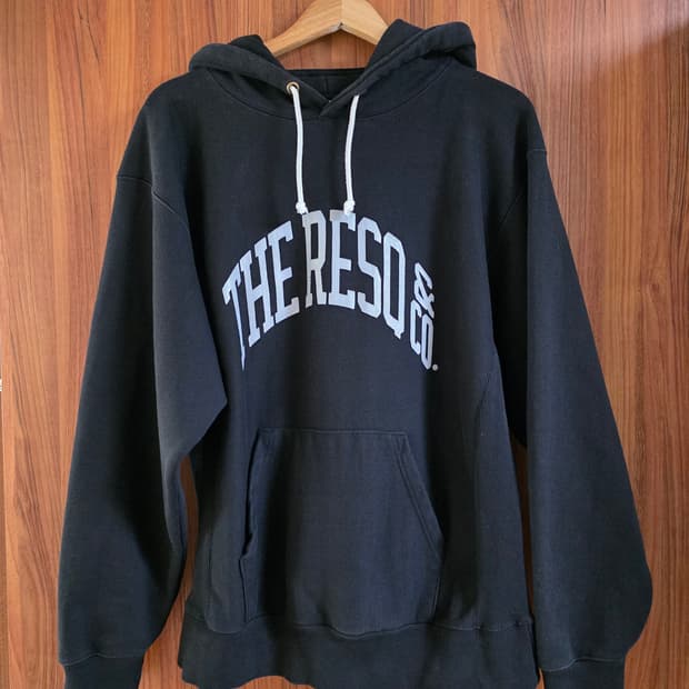 더레스큐 후드 티셔츠 블랙 XL