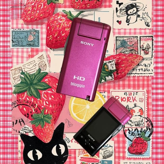 소니_Sony bloggie mhs-pm5 Pink