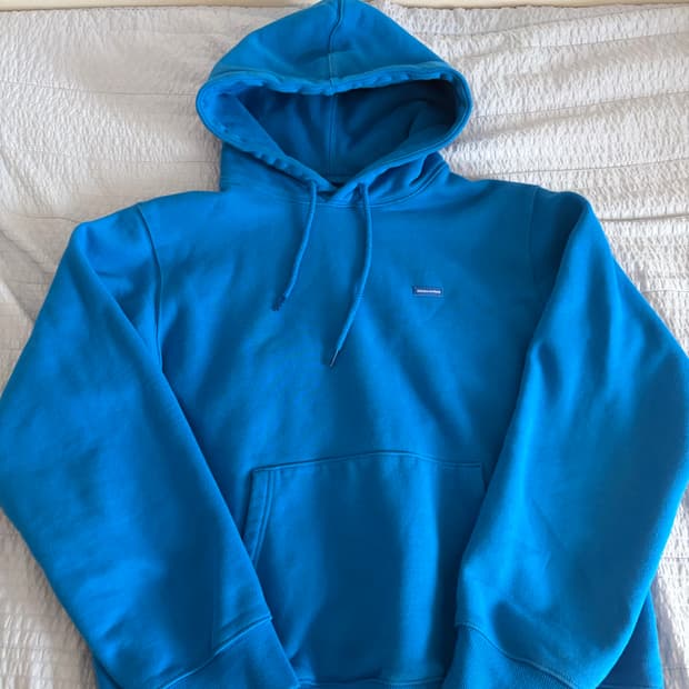 디스이즈네버댓 블루 후드티 m