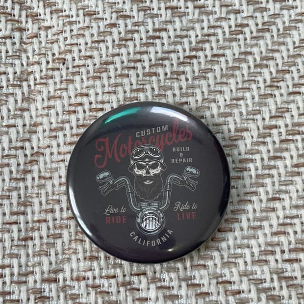모터사이클 바이크 버튼 벳지