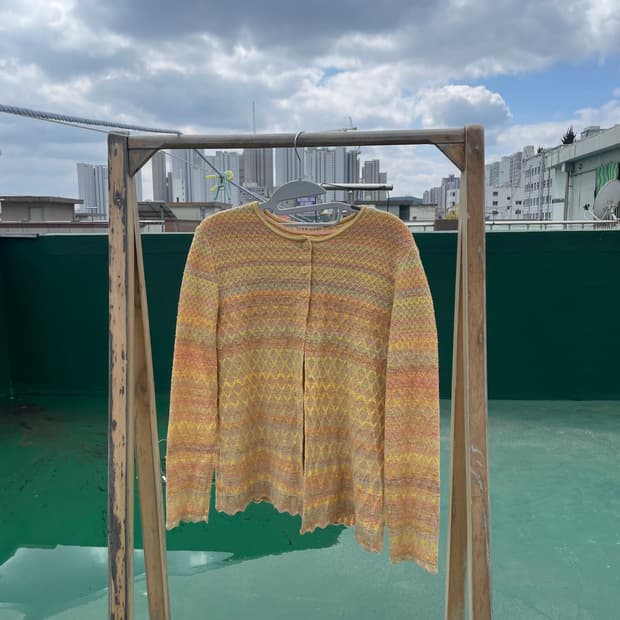 무지개떡 가디건 세트