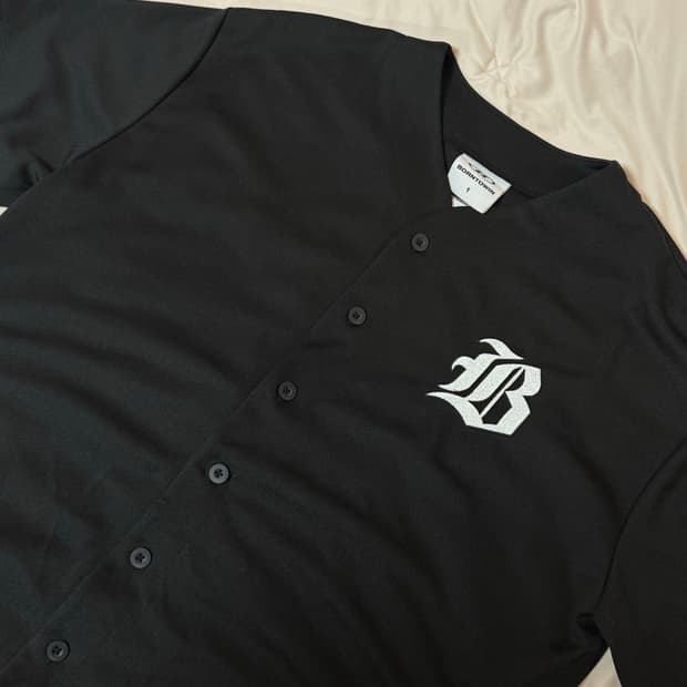 본투윈 베이스볼 져지 티셔츠 블랙