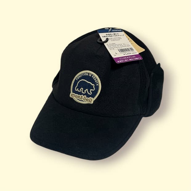 몽벨 이어 워머 캡 블랙