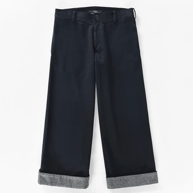 리미 푸 턴 업 헴 울 블랜드 팬츠