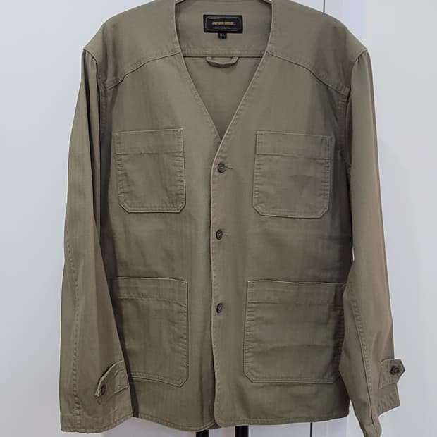 유니폼브릿지 아메카지 노카라 자켓 XL사이즈