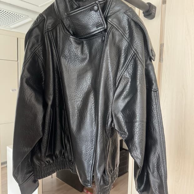 자라 생로랑맛 레더 자켓 xl
