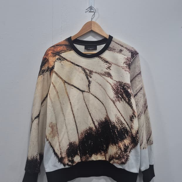 지방시  버터플라이 윙 프린트 코튼 테리 맨투맨 남녀공욜 100사이즈