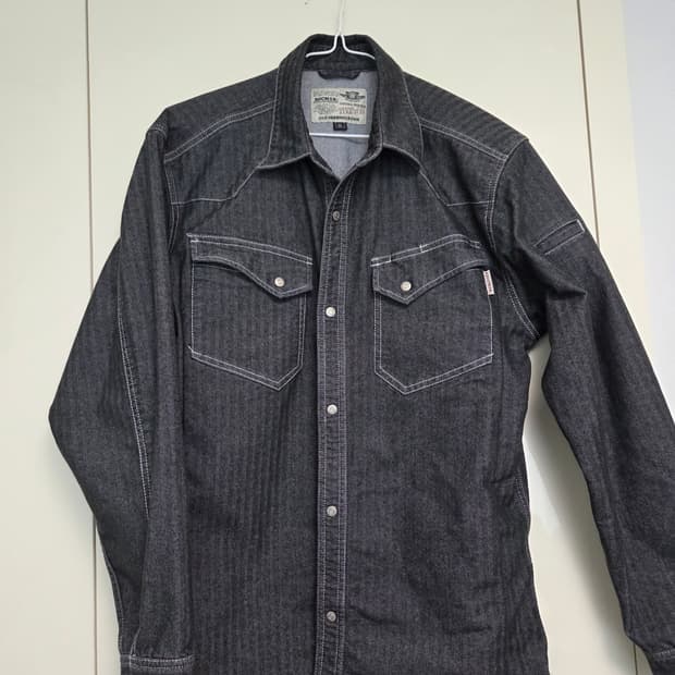 도그맨 흑청 웨스턴 셔츠