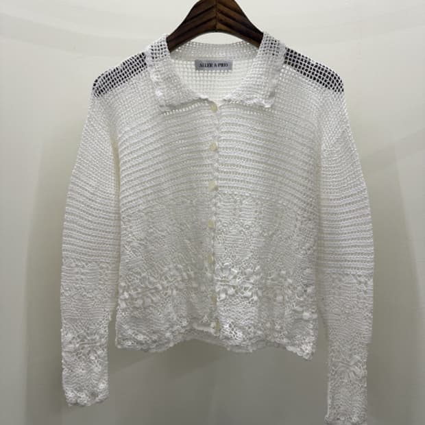Aller a pieo 크로셰 니트 가디건 (M)