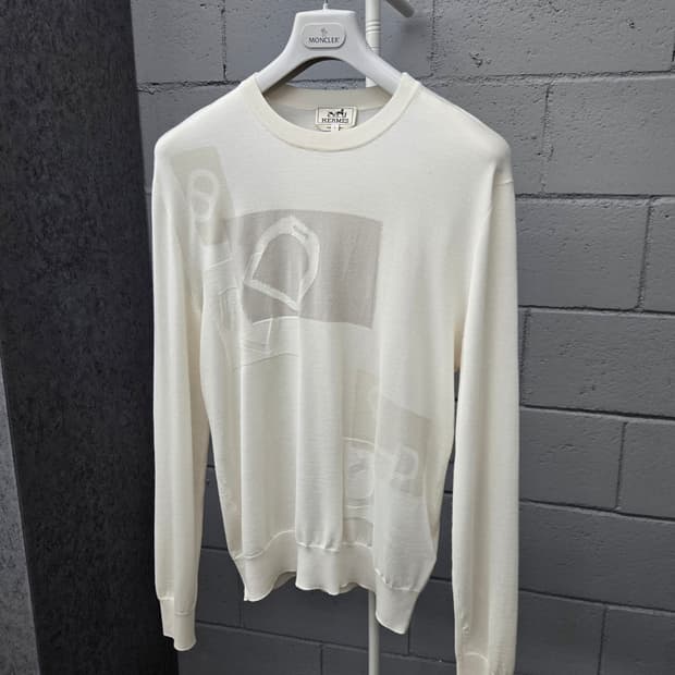 에르메스 상달 로고 캐시미어 니트 L