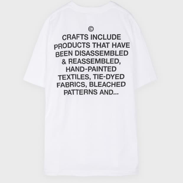[새제품] 낫띵에브리띵 CRAFTS#7 T-SHIRT IN WHITE