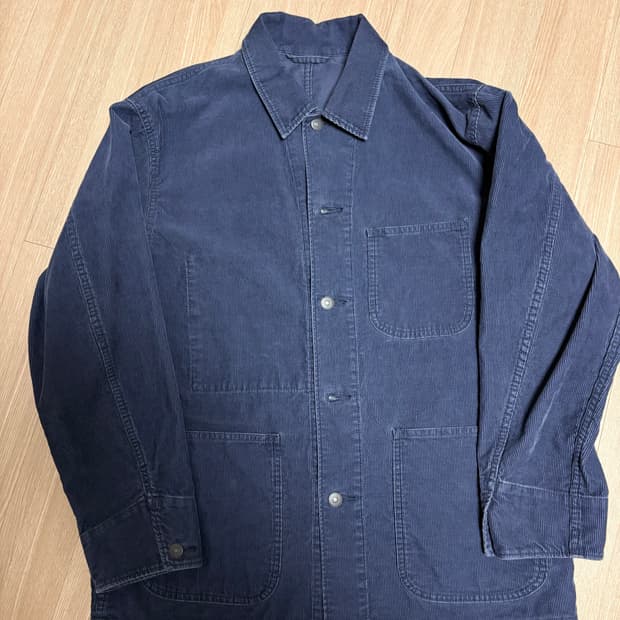 유니클로 코듀로이 재킷 68 blue M size