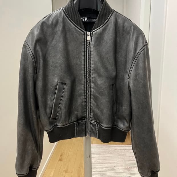 자라 가죽 레더 자켓 점퍼