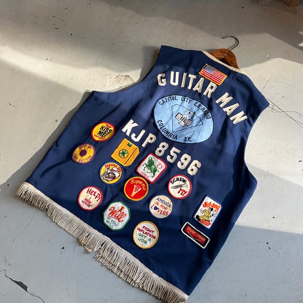 크레이치 패치워크 웨스턴 에스닉 베스트 