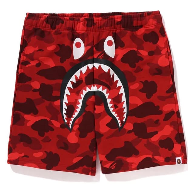 베이프 샤크숏팬츠 적계 새상품