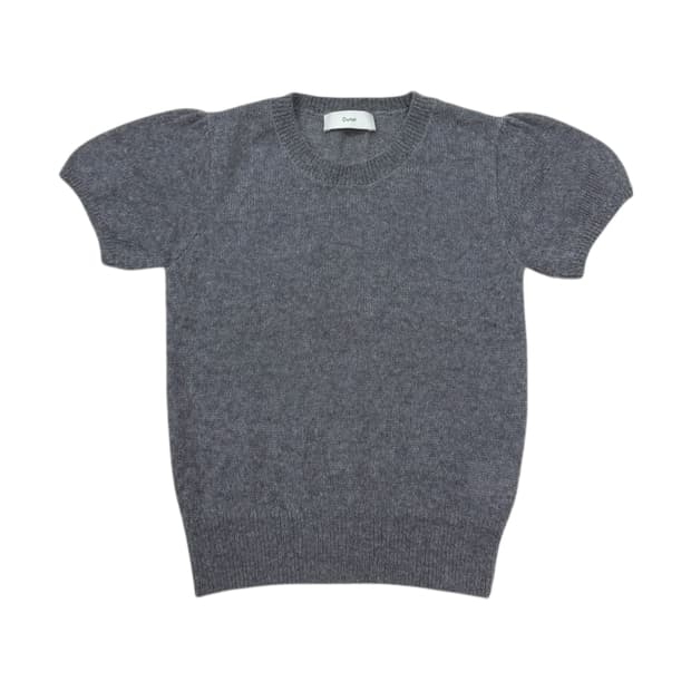 DUNST 던스트 그레이 반팔 니트 M