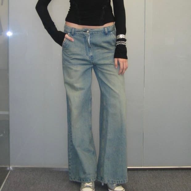 2000아카이브스 MEGAN WIDE DENIM VINTAGE BLUE