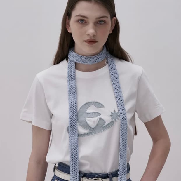 엘리오티 Essential Logo Ts White 반팔 티셔츠