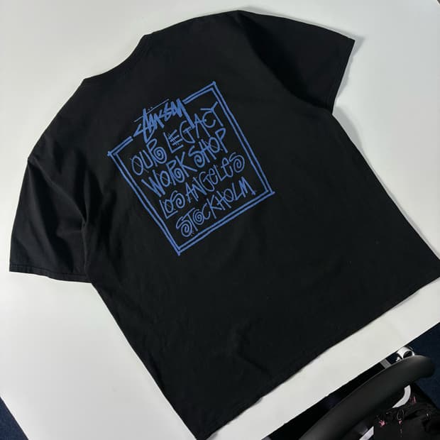 Stussy  스투시 아워레거시 프레임 피그먼트 다이드 반팔티셔츠