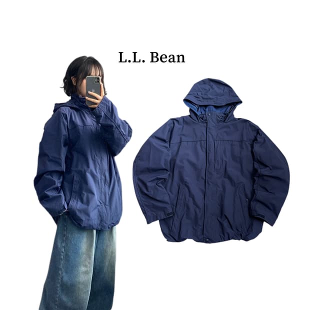 엘엘빈 풀오버 고프코어 마운틴 나일론 바람막이 자켓