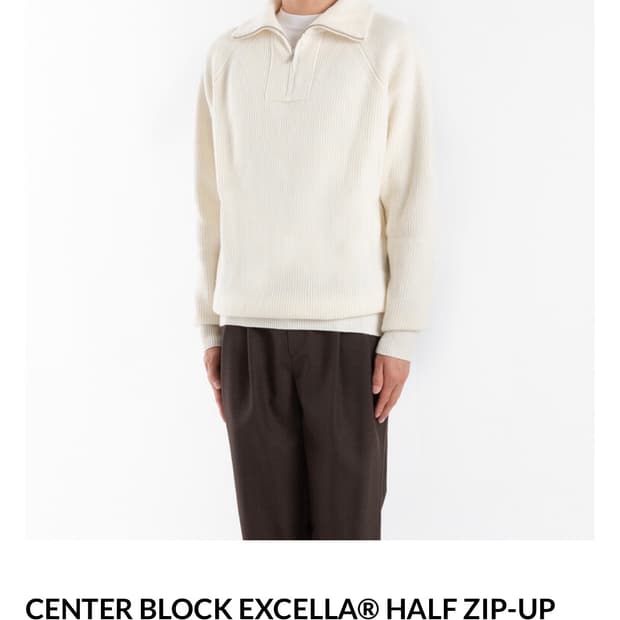 Worthwhile Movement 하프집업 니트 아이보리 2