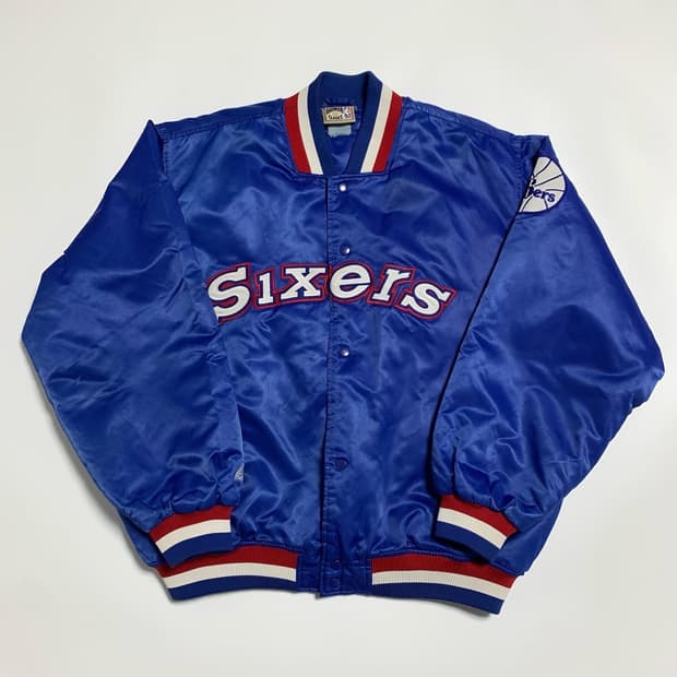 마제스틱 필라델피아 76ers 바시티자켓