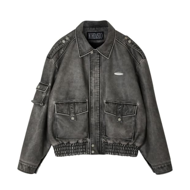 보헤미안 서울 레더 봄버 자켓 