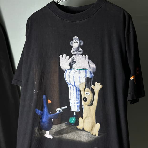 90s 윌리스앤그로밋 빈티지 티셔츠 XL