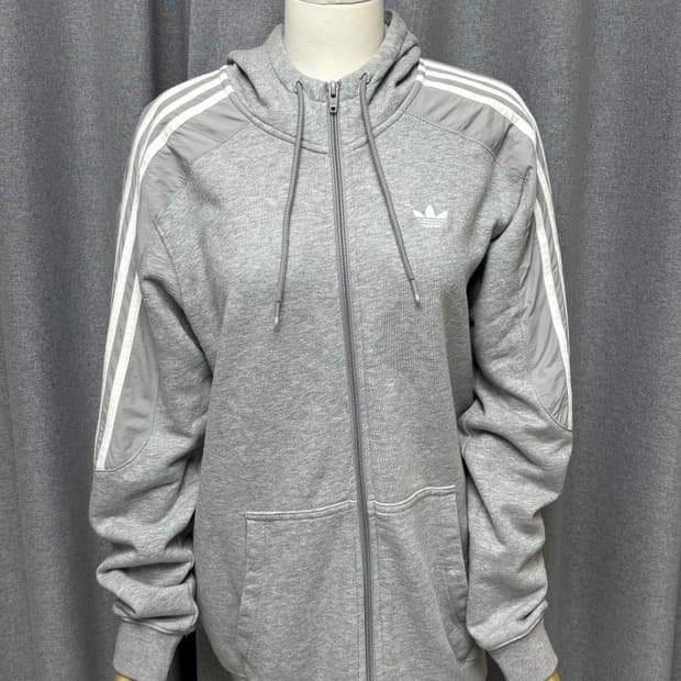 아디다스 그레이 파이어버드 투웨이 집업 져지