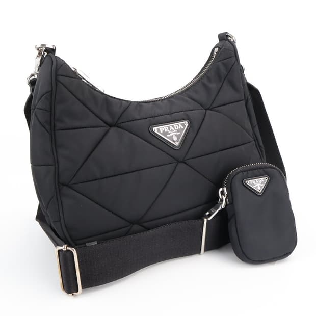 프라다 리나일론 패딩 호버 숄더백