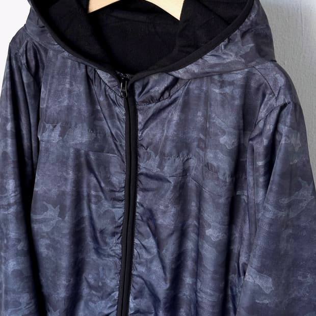 Inner fleece washed poly easy parka