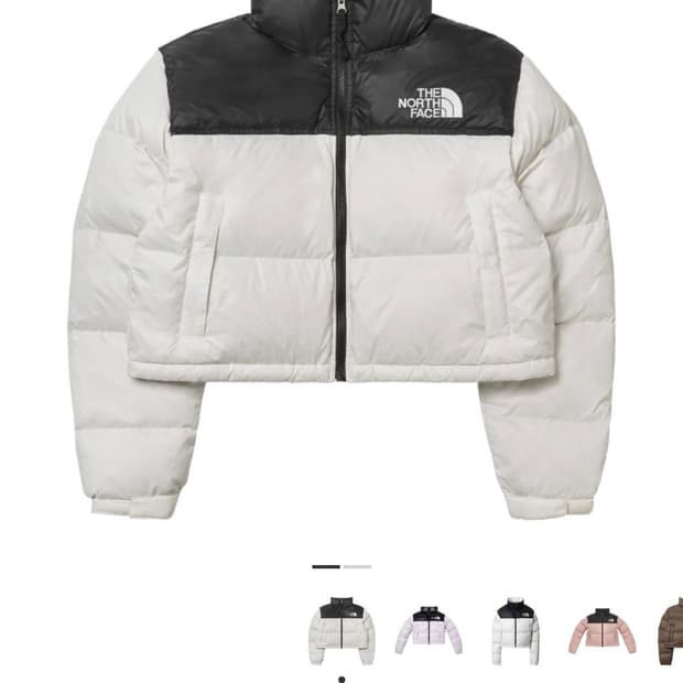노스페이스 숏패딩