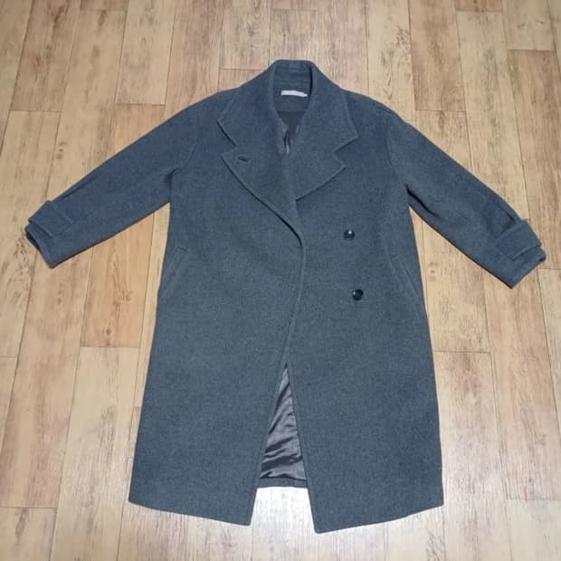 스테파넬 회색 울 코트