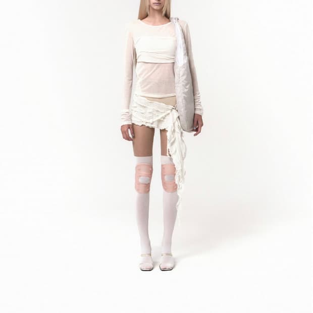 오호스 튜브탑 레이어드 티셔츠