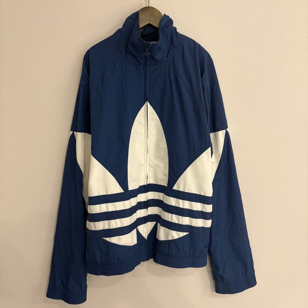 아디다스 트레포일 네이비 바람막이 M