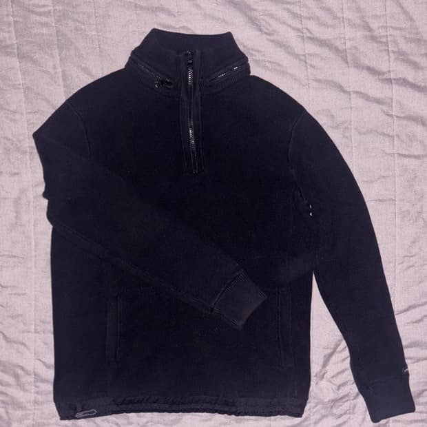 아르마니 익스체인지 넥지퍼 니트집업 s