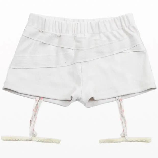 오스하이 가터 쇼츠 아이보리 
