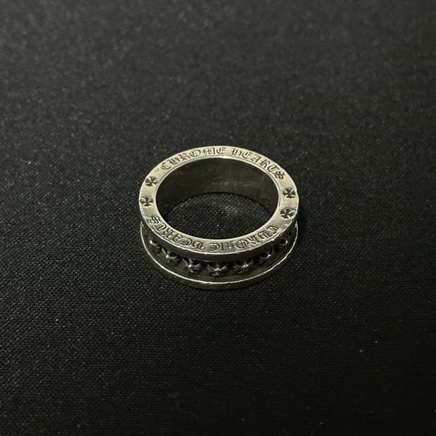 크롬하츠 미니플러스링 반지 US8 (17~18호) 한스룸 풀구성