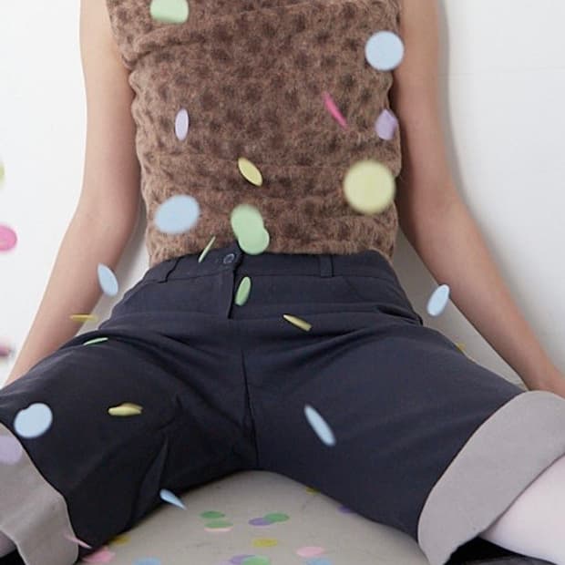 호피민소매 상의