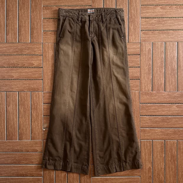 Sweet Camel cotton wide pants