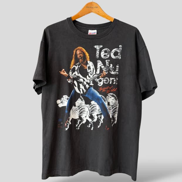 (XL)90s Ted Nugent 테드 뉴전트 빈티지 반팔티셔츠