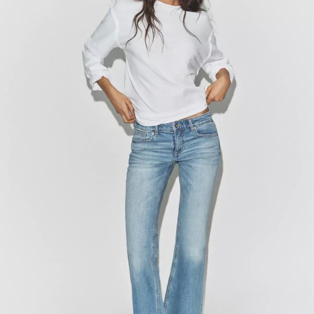 자라 로우라이즈 부츠컷 데님팬츠