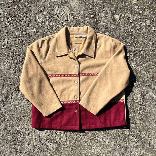 90’s Wool Blend Southwestern Jacket
