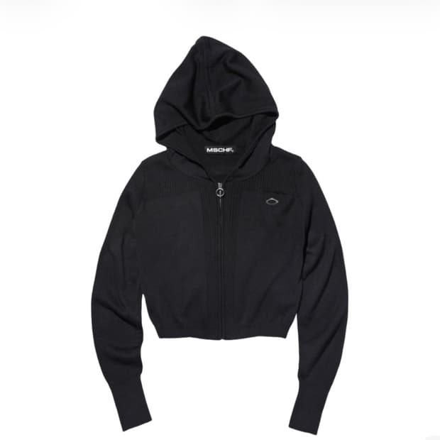 미스치프 롬버스 니티드 후드 블랙