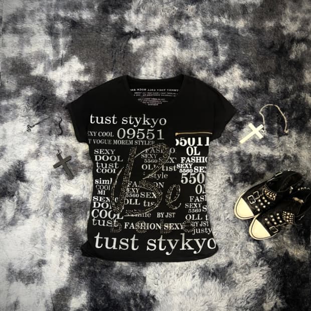 00's lettering cubic back web loose fit